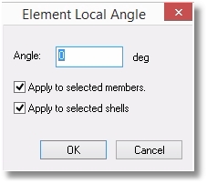 Local angle dialog