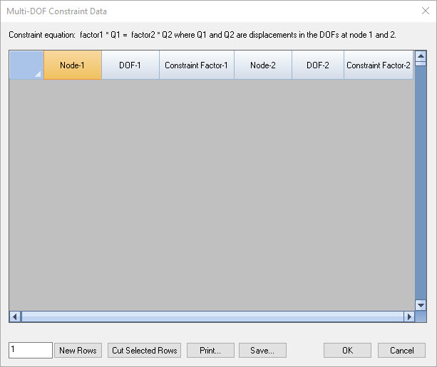 Multi-DOF Constraints