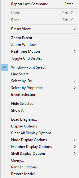 right-click menu