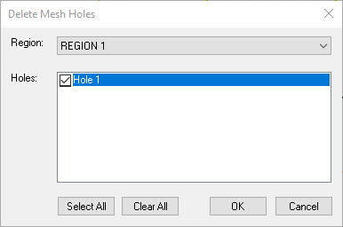 Delete Mesh Hole