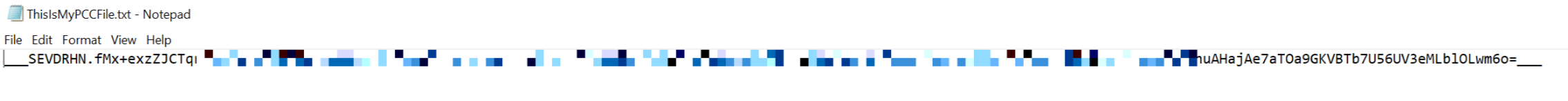 PCC text file