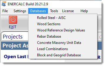 Program Overview > Databases
