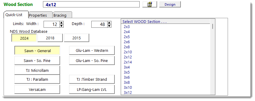 MSB - Properties - Wood Quick List