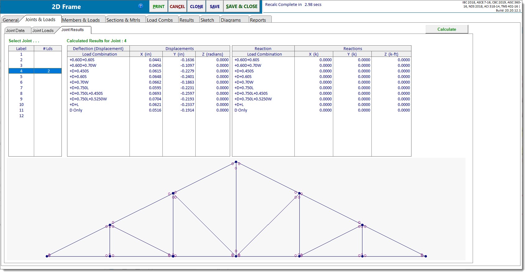 2D Frame Joint Results_was_BMP