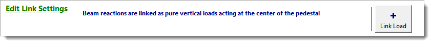 Linked Loads - Linking Settings - Beam to General Footing