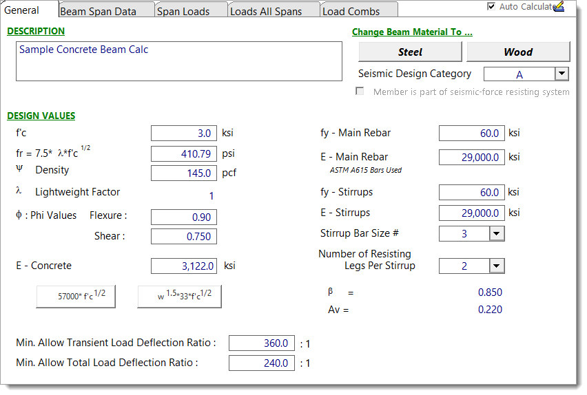 Concrete Beam - General
