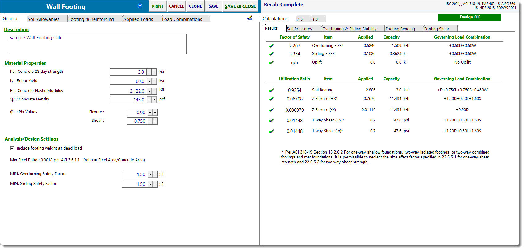 Wall Footing - Overview