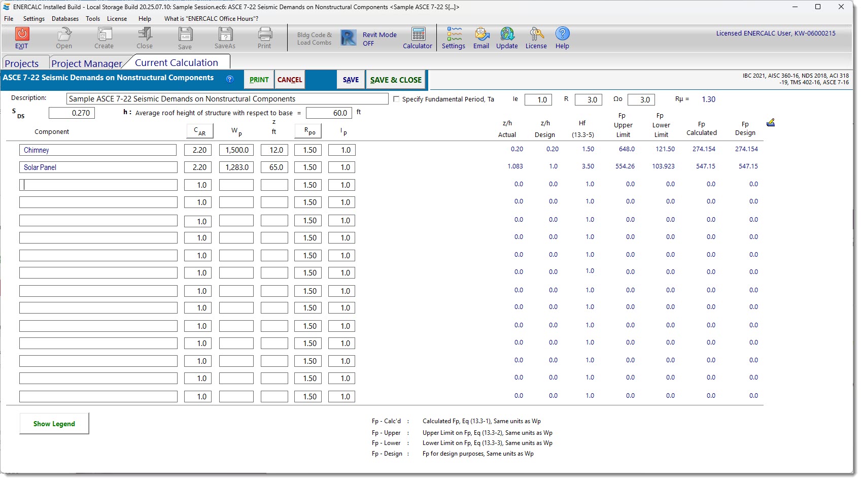 ASCE 7-22 Seismic Demands on Nonstructural Components