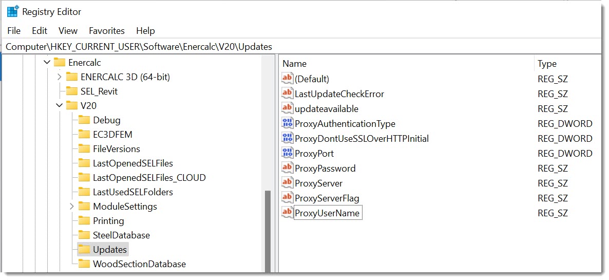 Proxy Server Settings