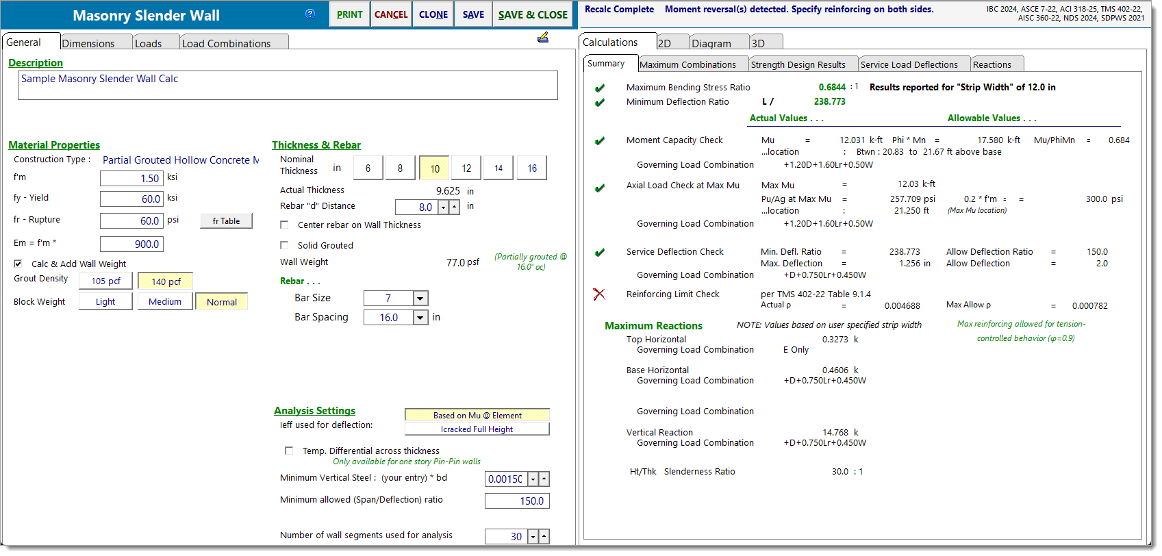 Masonry Slender Wall - Overview