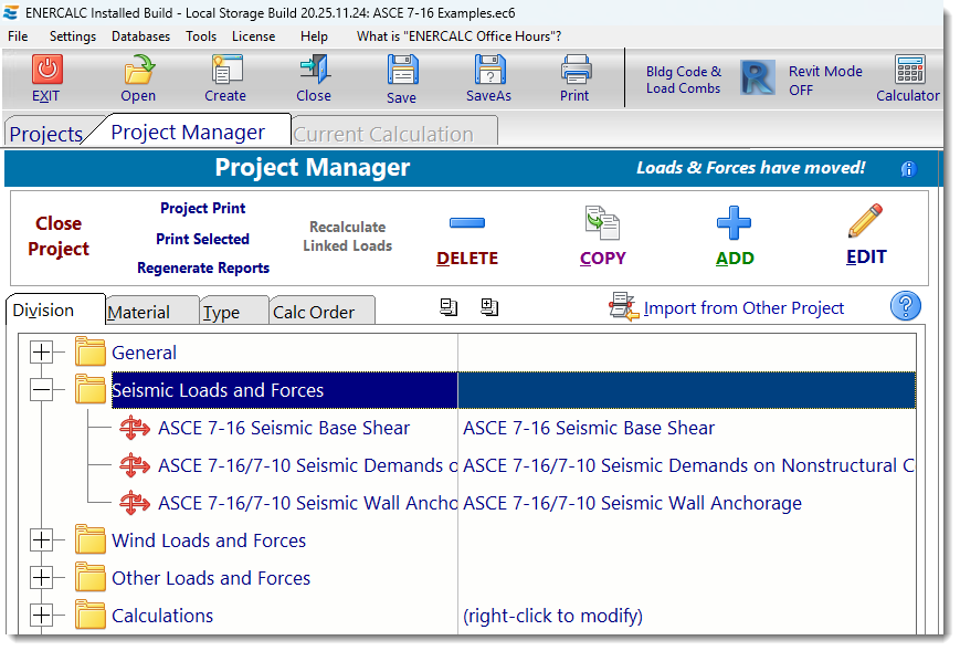 Project Manager - Historical Loads & Forces Divisions - Seismic